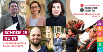 Schrijf t.e.m. 31 maart aan vroegboektarief in voor het Congres Publieke Ruimte, 9 mei Antwerpen